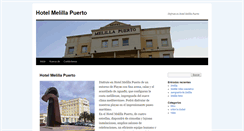 Desktop Screenshot of hotelmelillapuerto.com